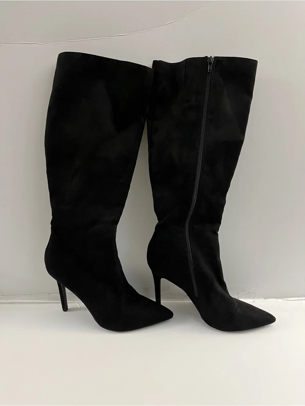 Thalia Sodi Black Over-the-Knee Pointed Stiletto Boots